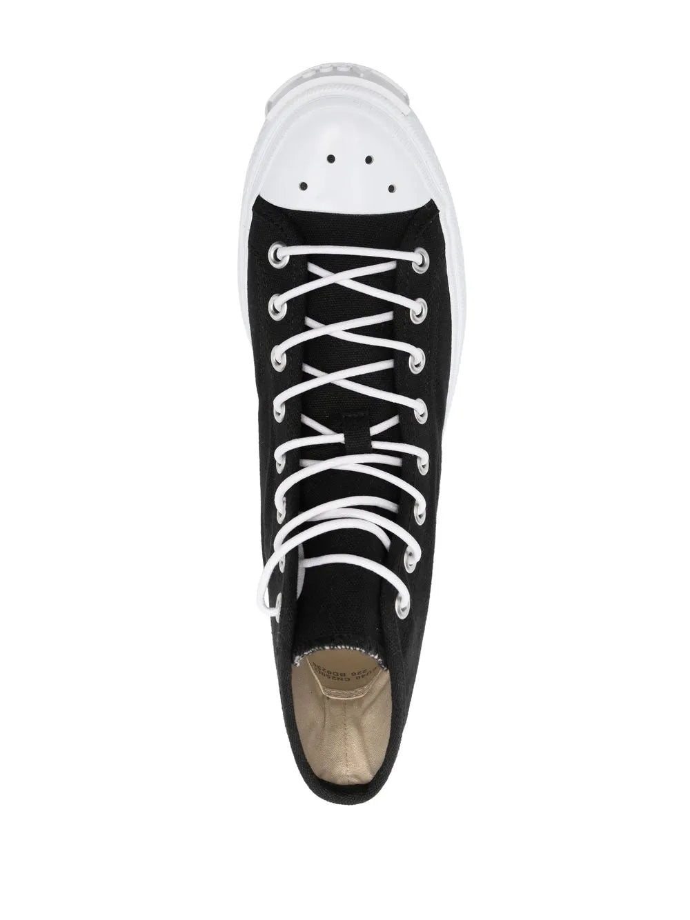 Acne Studios Contrasting Toe-Cap High-Top Sneakers