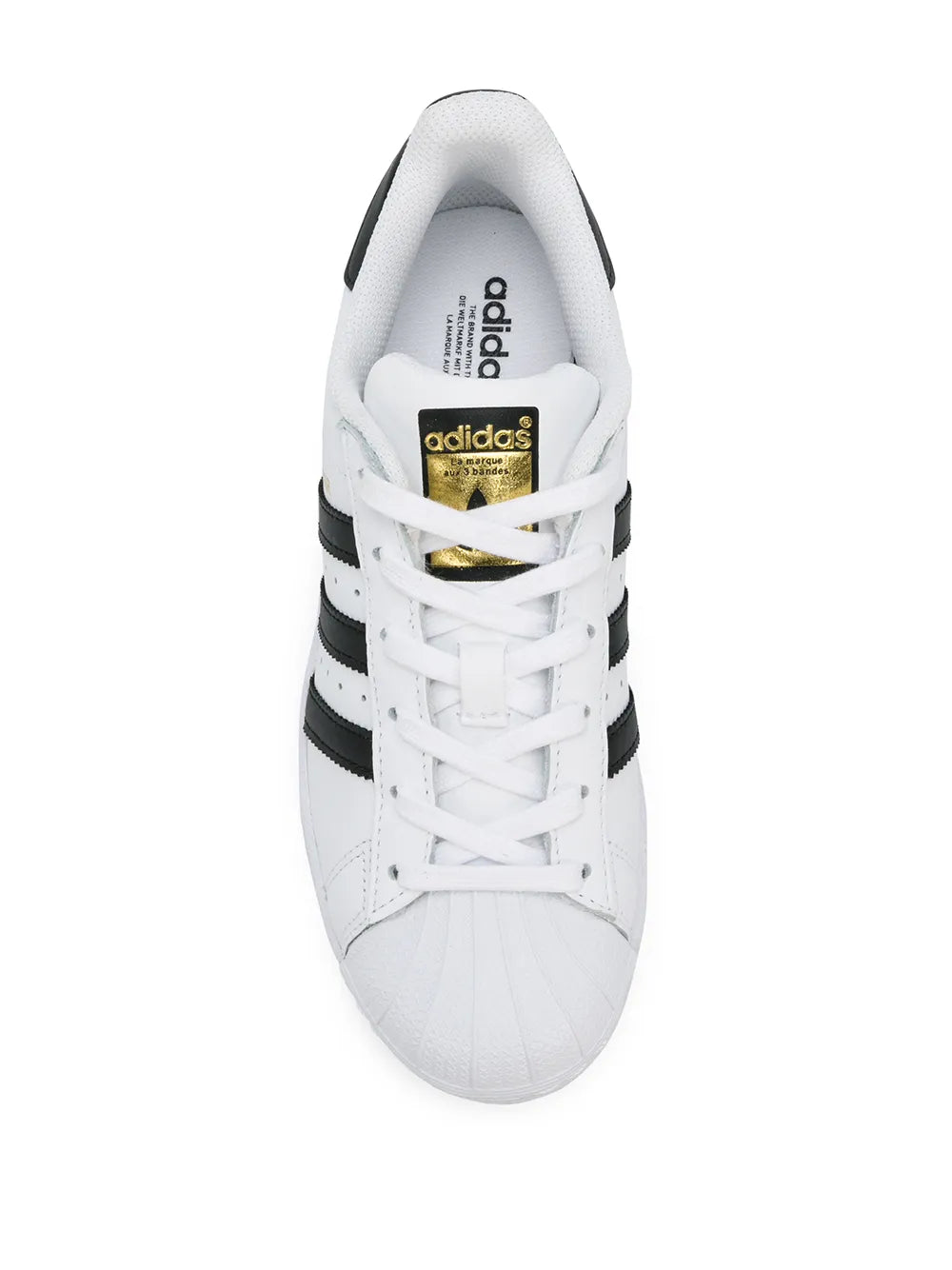 adidas Superstar White/Black/Gold Sneakers