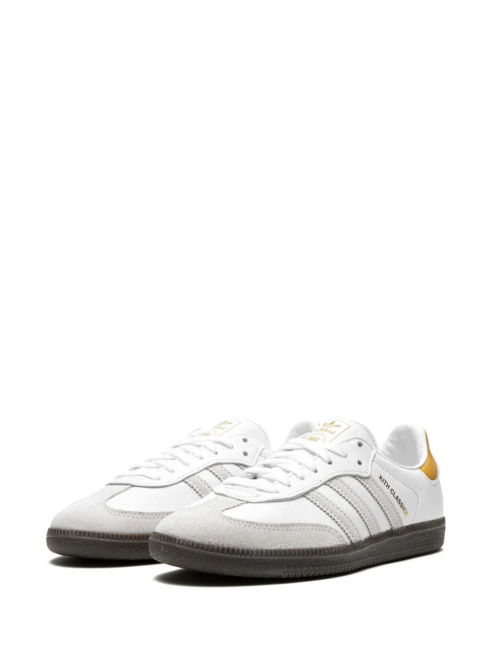 adidas X Kith Samba ?hite/Grey/Gold?Sneakers