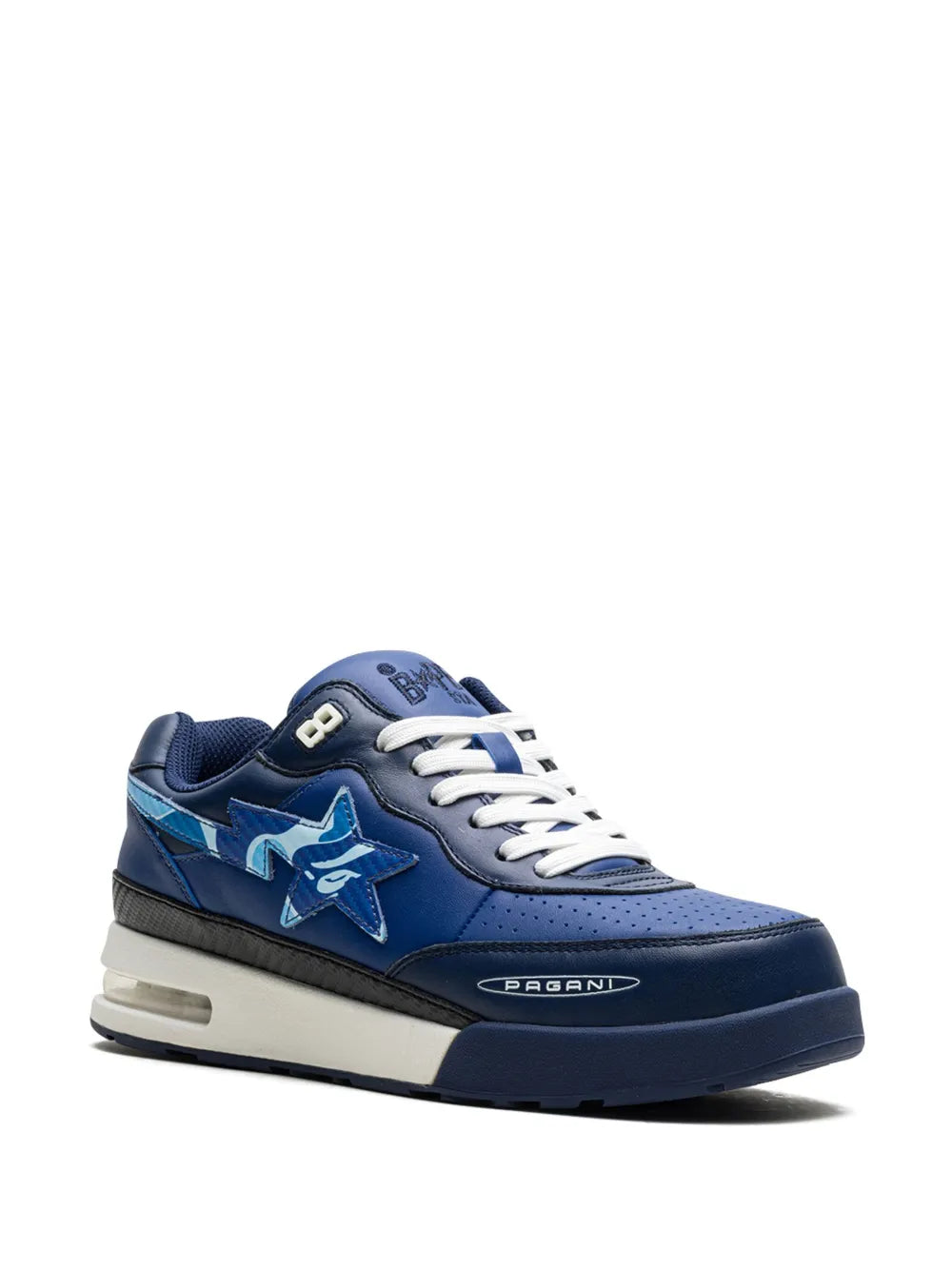 A Bathing Ape?X Pagani Roadsta Navy Abc Camo Sneakers