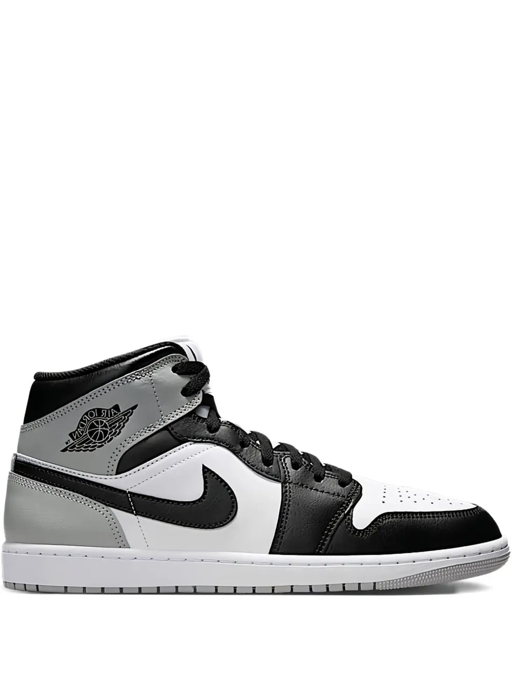 Air Jordan 1 Mid Barons - White/Light Smoke Grey/Black Sneakers